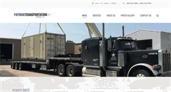 Desktop Screenshot of patricktransportation.com