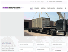 Tablet Screenshot of patricktransportation.com